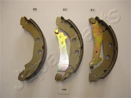 NISSAN Щеки тормозные KANGOO 98-,PRIMERA 228,6X42 JAPANPARTS GF199AF