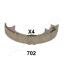 SUBARU К-т колодок стояночного тормоза Tribeca 3,0-3,6 05-. JAPANPARTS GF702AF (фото 3)