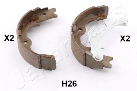Колодки ручного тормоза HYUNDAI TUCSON 11/10 - 12/13,IX35 (LM, EL, ELH) 04/10 -12/13,KIA SPORTAGE (SL) 02/11 - JAPANPARTS GFH26AF