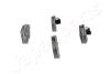 Гальмівні колодки перед. OPEL Vectra C, Astra H, Zafira B FIAT Croma 05- SAAB 9-3 JAPANPARTS PA0074AF (фото 3)