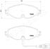VW К-т передних торм. колодок (с датч.) Golf VII, AUDI A3 13-, SKODA Octavia 12- JAPANPARTS PA0907AF (фото 2)