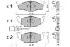 Гальм. колод. передн. VW Polo 01- SKODA Fabia 99-. (з датчиком) JAPANPARTS PA0955AF (фото 2)