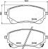 TOYOTA К-кт передн. гальмівних колодок COROLLA 19- JAPANPARTS PA2027AF (фото 2)