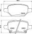 CHEVROLET Комплект гальмівних накладок TRAX 1.8 AWD 13-, OPEL MOKKA X 1.6 CDTI 15- JAPANPARTS PP0405AF (фото 2)