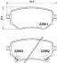 NISSAN Гальмівні колодки задні NAVARA 2.3 15-, MERCEDES-BENZ, RENAULT JAPANPARTS PP0532AF (фото 2)