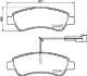 CITROEN гальмівні колодки задн (з датчик.Jumper,Fiat Ducato,Peugeot 06- JAPANPARTS PP0609AF (фото 2)
