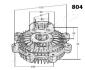 SUZUKI Вискомуфта Grand Vitara 2,0-2,5 -03 JAPANPARTS VC804 (фото 3)