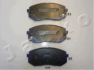 Колодки тормозные дисковые Hyundai i40 1.6 (12-),Hyundai i40 1.7 (12-),Hyundai i JAPKO 50K20