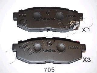 Колодки гальмівні дискові Subaru Tribeca 3.0 (05-),Toyota Gt 86 2.0 (12-) (5170 JAPKO 51705 (фото 1)