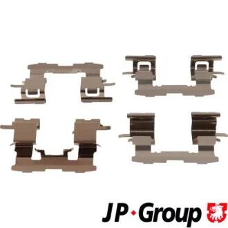 TOYOTA К-т установочный торм. колодок передн. COROLLA / ALLEX (_E12_) 1.4 VVT-i 01-07, PRIUS (_W3_) 1.8 08- JP GROUP 4864003810