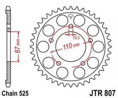 Зірка MOTO JT MOTO 113-551-45