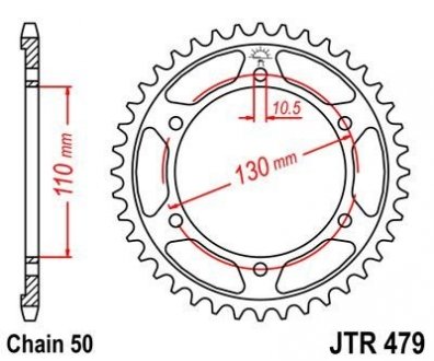 Зірка MOTO JT MOTO 115-667-46