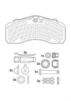 Тормозные колодки Jurid 2925305390