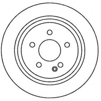 Гальмівний диск задній Mercedes Viano (W639), Vito (W639) Jurid 562263JC (фото 1)