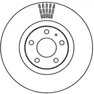 Гальмівний диск передній Audi A6, A8 (2003->) Jurid 562265JC (фото 1)