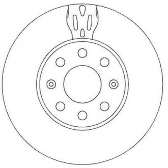 Диск тормозной FIAT GRANDE PUNTO 05- передн. Jurid 562304JC (фото 1)