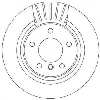 Тормозной диск задний BMW 1-Series, 2-Series, 3-Series, 4-Series Jurid 562316JC