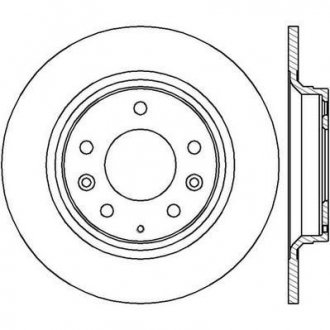 Тормозной диск задний Mazda 326, 6, 626, MX-5, Premacy Jurid 562416JC (фото 1)