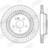 Тормозной диск задний Mercedes S-Class (W221, W222, C216), SL (R230) Jurid 562568JC (фото 2)