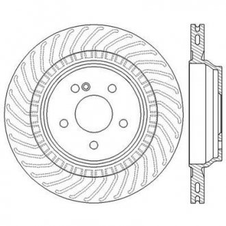 Тормозной диск задний Mercedes S-Class (W221, W222, C216), SL (R230) Jurid 562568JC (фото 1)