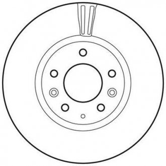 Гальмівний диск передній Mazda 6 (2007->) Jurid 562633JC