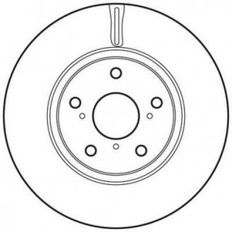 Гальмівний диск передній Toyota Auris, Verso Jurid 562649JC