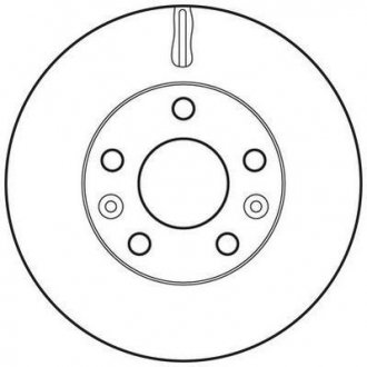 Тормозной диск передний DACIA DUSTER Jurid 562658JC (фото 1)