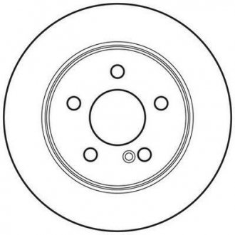 Тормозной диск задний MERCEDES-BENZ C Jurid 562664JC (фото 1)