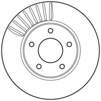 Тормозной диск передний NISSAN JUKE/PULSAR/SENTRA/TIIDA Jurid 562675JC (фото 1)