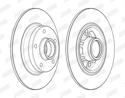 Диск тормозной RENAULT Jurid 562732J1