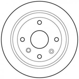 Тормозной диск задний CHEVROLET AVEO/LACETTI DACIA LOGAN Jurid 562740JC (фото 1)