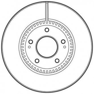 Тормозной диск передний HYUNDAI SONATA/TUCSON/i40/ix35 KIA CARENS/OPTIMA/SPORTAGE Jurid 562755JC