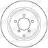 Тормозной диск задний Jeep Compas, Patriot / Dodge Caliber / Chrysler 200, Sebring Jurid 562756JC (фото 2)