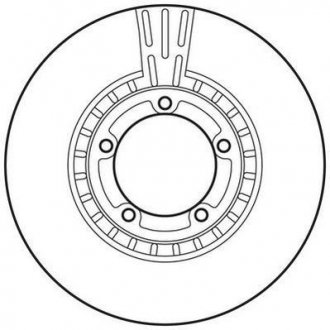 Тормозной диск передній Hyundai H-1, H100, H200, Highway Jurid 562768JC (фото 1)