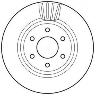 Тормозной диск Jurid 562813JC (фото 1)