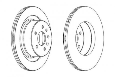 Гальмівний диск Jurid 562909JC