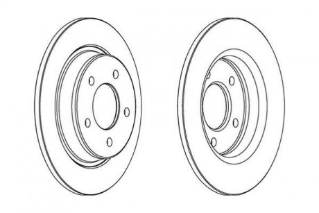 Гальмівний диск задній Mazda 3, 5 Jurid 563043JC