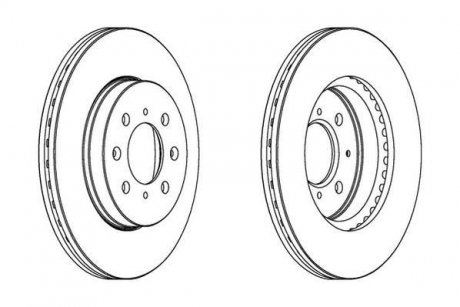 Диск тормозной HONDA Jurid 563065JC