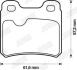 Гальмівні колодки задні Opel Astra, Ascona, Calibra, Kadett E, Vectra A / Saab 900 / Vauxhall Jurid 571407J (фото 2)