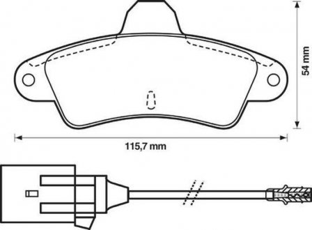 Колодки гальмівні задні MONDEO 1.6-2.0 93- Jurid 571755J (фото 1)