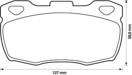 LANDROVER Тормозные колодки передн.Defender 90- Jurid 571827J