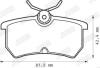 Тормозные колодки задние Ford Fiesta V, Fiesta VI, Focus I Jurid 571998J (фото 2)