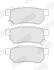 Гальмівні колодки задні Honda Accord, Civic, Prelude, CRX / Rover / MG Jurid 572136J (фото 2)