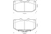 Тормозные колодки передние SUBARU IMPREZA/ NISSAN SILVIA, FAIRLADY Z, SKYLINE Jurid 572252J (фото 1)