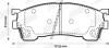 Гальмівні колодки передні FORD PROBE/ MAZDA 626, MX-6 Jurid 572325J (фото 2)