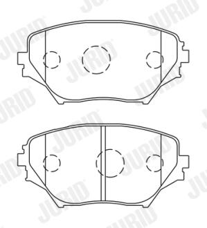 Тормозные колодки передние Toyota RAV4 II Jurid 572487J