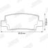 Тормозные колодки TOYOTA Corolla Jurid 572492J (фото 2)