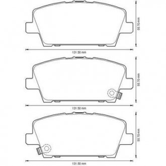 Тормозные колодки передние Honda Civic VIII IX Jurid 572579J (фото 1)