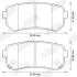 Тормозные колодки задние Hyundai Accent III, i30, Sonata V, VI/ Kia Ceed, Cerato II, Rio II Jurid 572590J (фото 2)