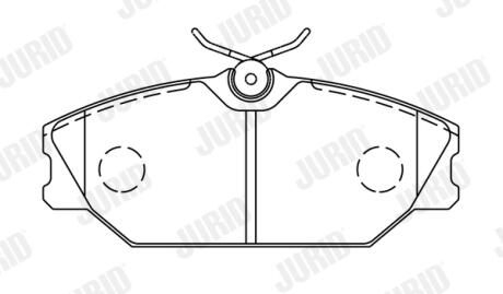 Тормозные колодки (дисков. тормоз) Jurid 573008J